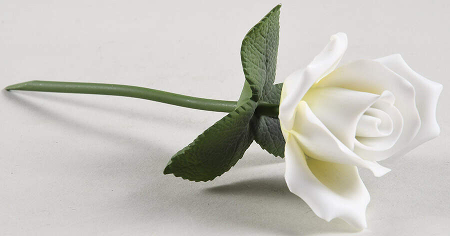 Sadek Flower Figurines White Rose - No Box by Sadek-1