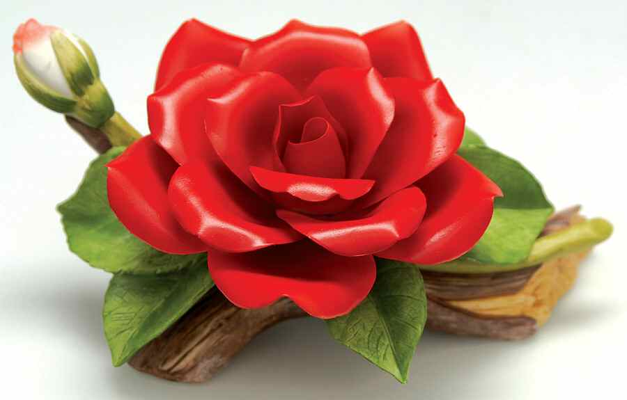 Sadek Flower Figurines Red Rose - Boxed by Sadek-1