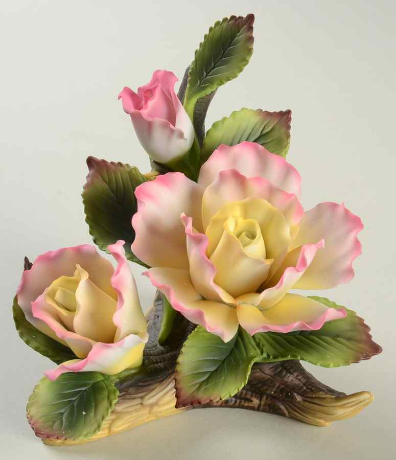 Sadek Flower Figurines Joseph's Coat Roses - Boxed by Sadek-1