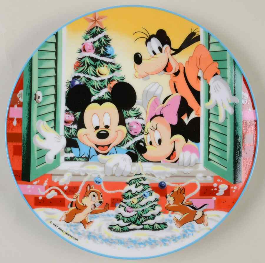 Walt Disney Characters Annual Plate Tree For Two - Boxed by Schmid-1