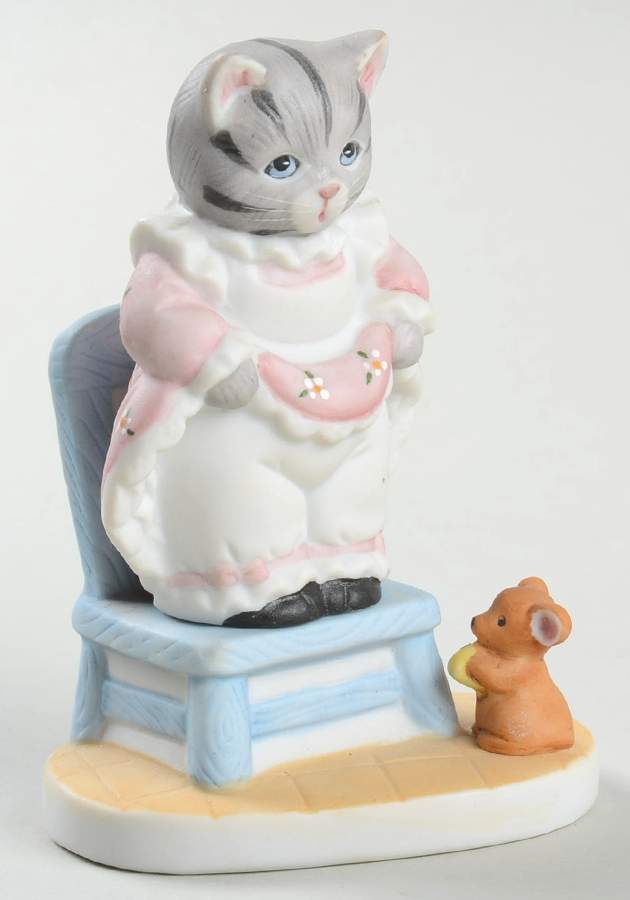 Kitty Cucumber Kitty On Chair And Mouse - No Box by Schmid-1
