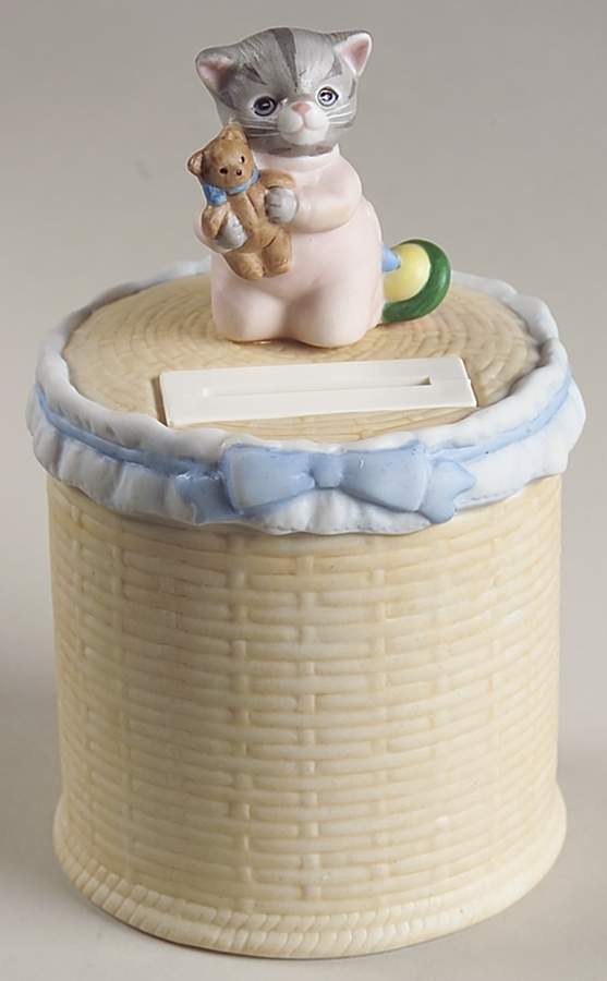 Kitty Cucumber Brahms Lullaby Musical Bank - No Box by Schmid-1