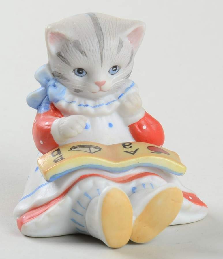Kitty Cucumber Just The Beginning-Kitty With Book - Boxed by Schmid-1