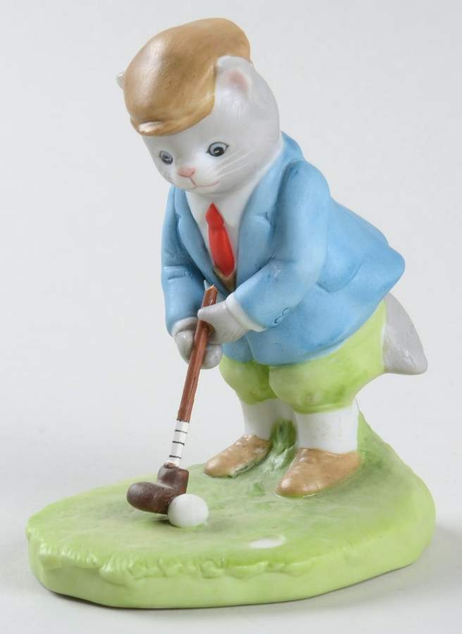Kitty Cucumber Putting Around-Albert Playing Golf - No Box by Schmid-1