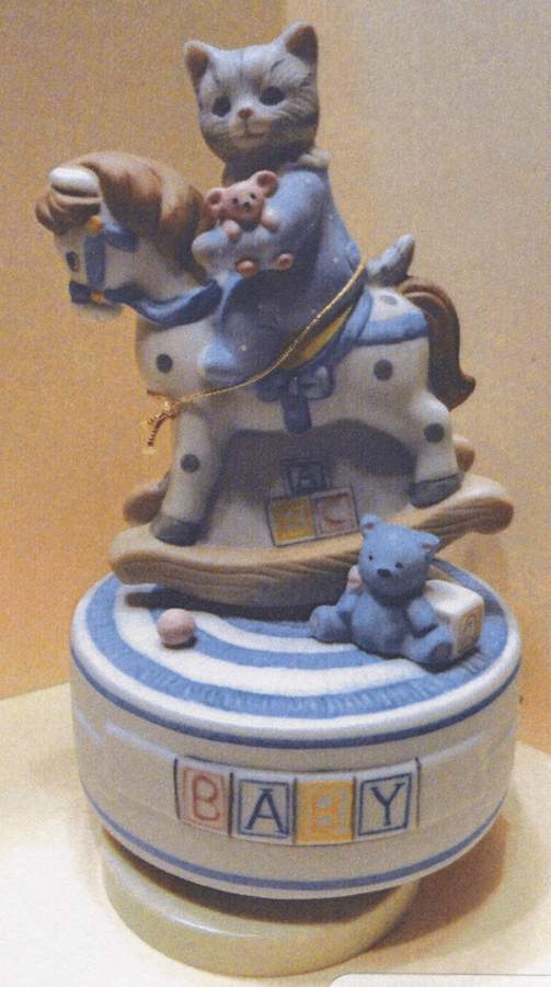 Kitty Cucumber Brahm's Lullaby Rocking Horse - Boxed by Schmid-1