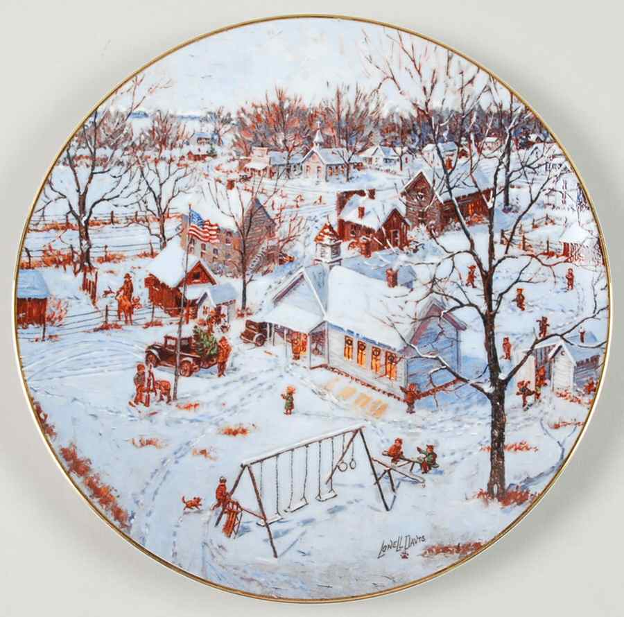 Red Oak Sampler Country School - No Box by Schmid-1