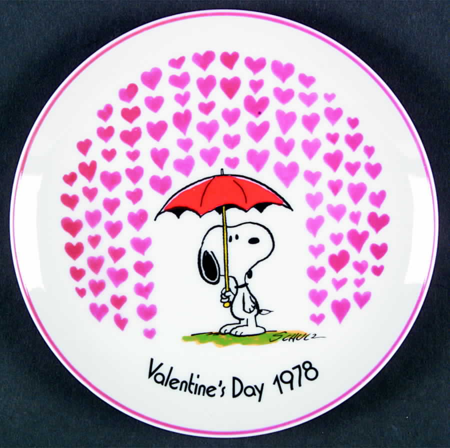 Peanuts Valentine Plate Heavenly Bliss - No Box by Schmid-1