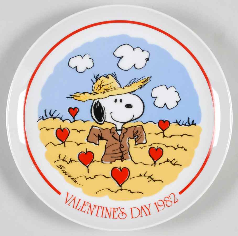 Peanuts Valentine Plate Love Patch - No Box by Schmid-1