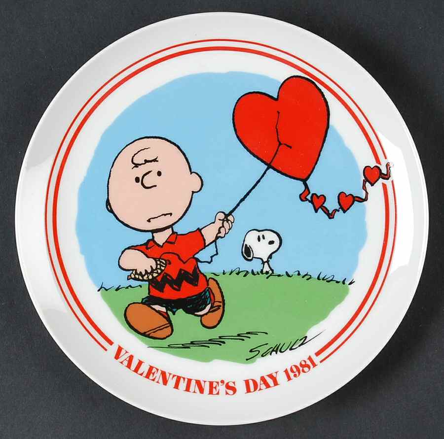 Peanuts Valentine Plate Hearts-A-Flutter - Boxed by Schmid-1
