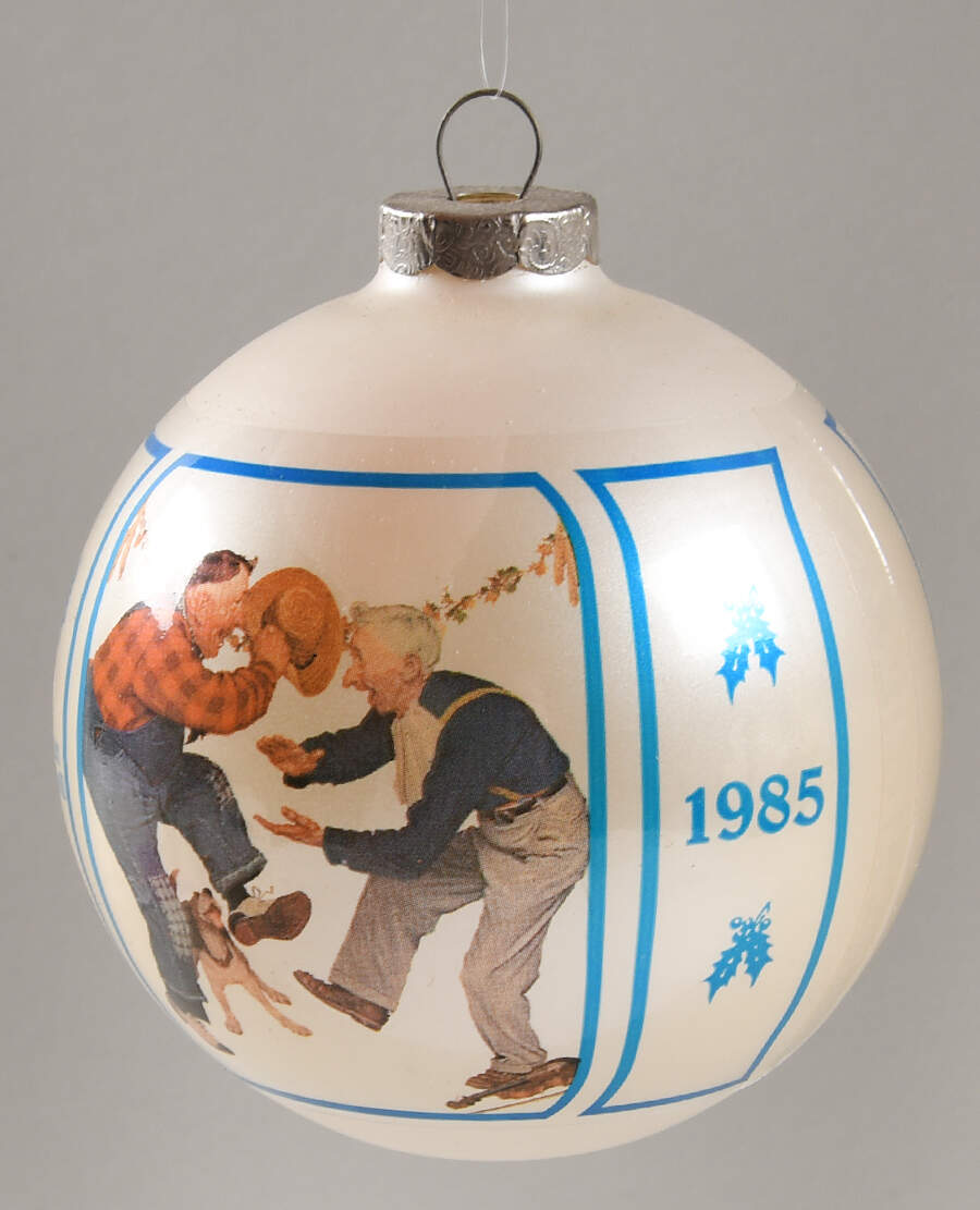 Norman Rockwell Ball Ornament Fancy Footwork - Boxed by Schmid-1