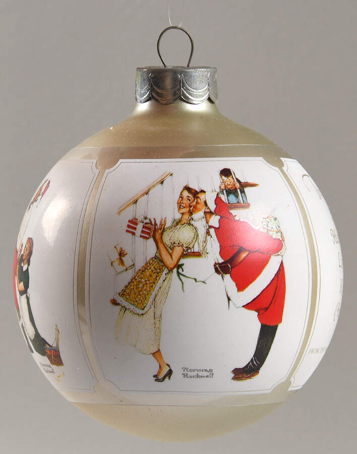 Norman Rockwell Ball Ornament Sweet Song So Young - No Box by Schmid-1