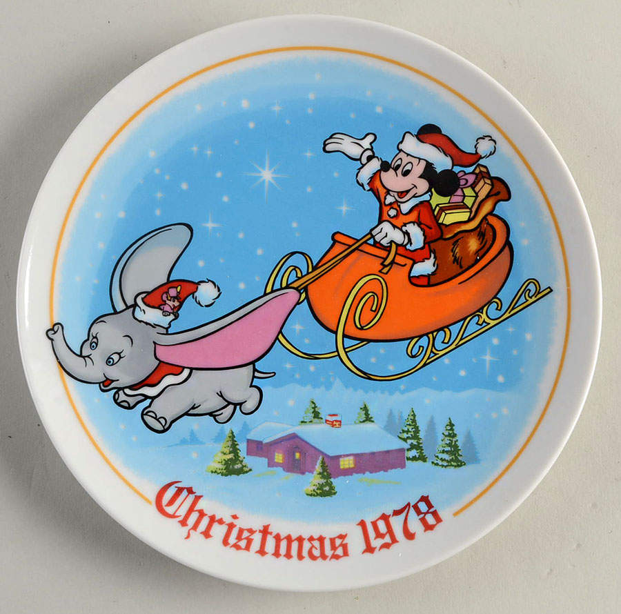 Disney Christmas Plate Night Before Christmas - Boxed by Schmid-1