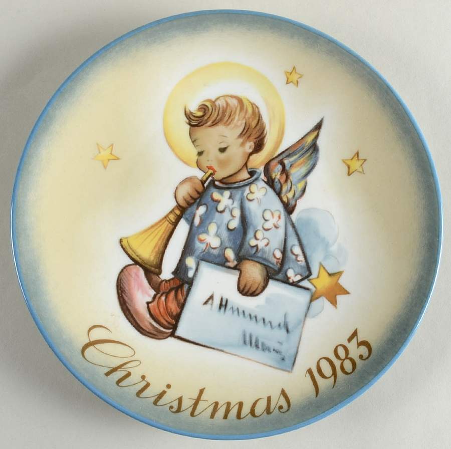 Hummel Christmas Plate Angelic Messenger - No Box by Schmid-1