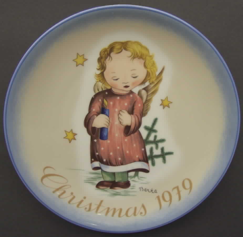 Hummel Christmas Plate Starlight Angel - Boxed by Schmid-1
