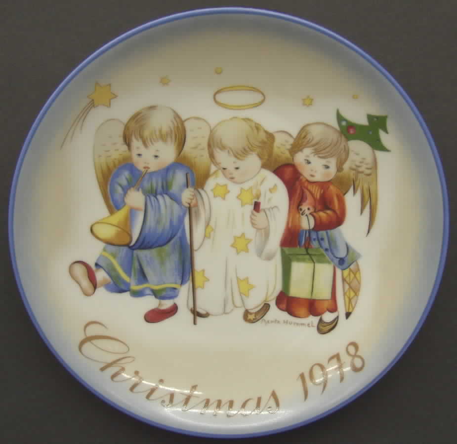 Hummel Christmas Plate Heavenly Trio - Boxed by Schmid-1