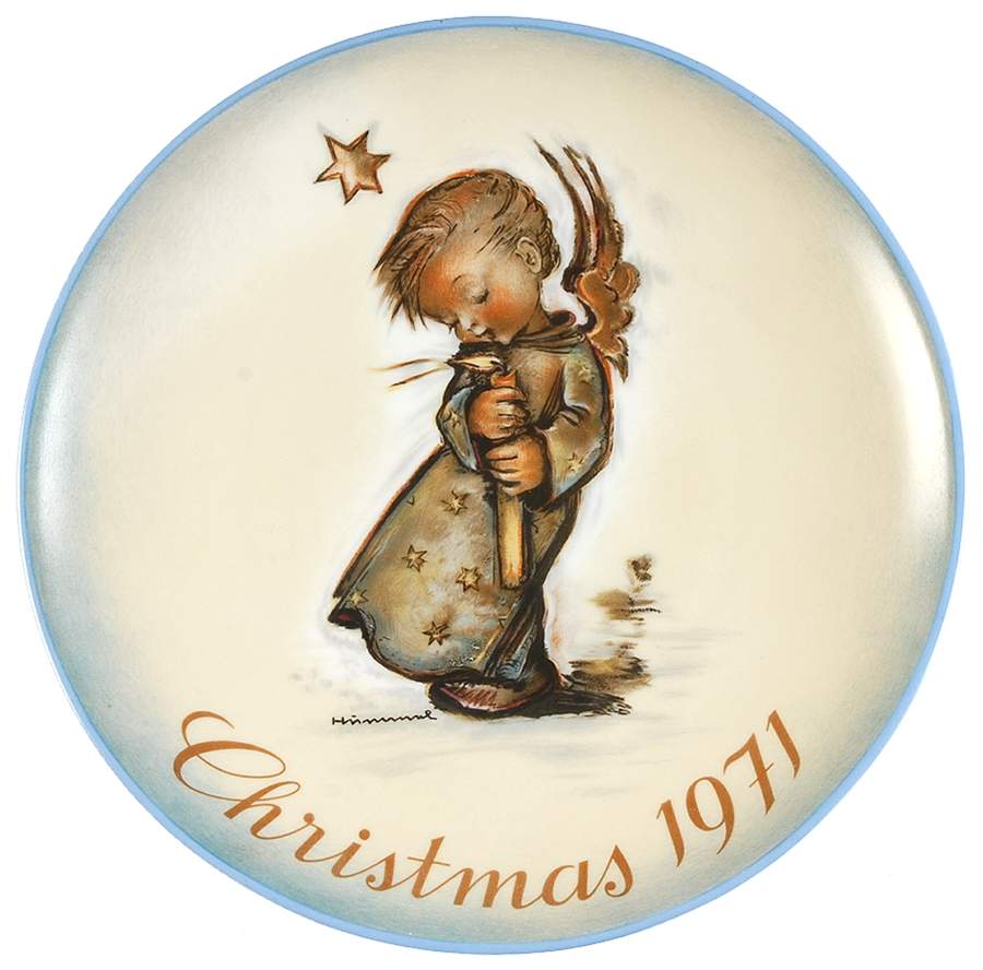 Hummel Christmas Plate Angel Of Christmas - No Box by Schmid-1