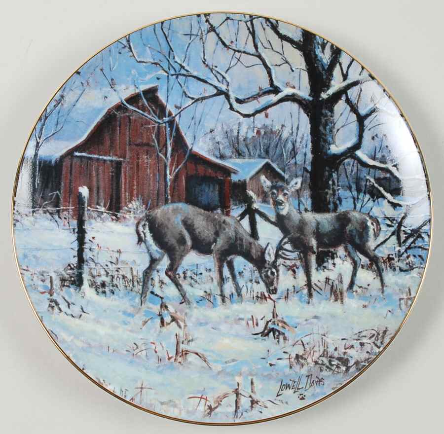 Lowell Davis Country Christmas Wintering Deer - Boxed by Schmid-1