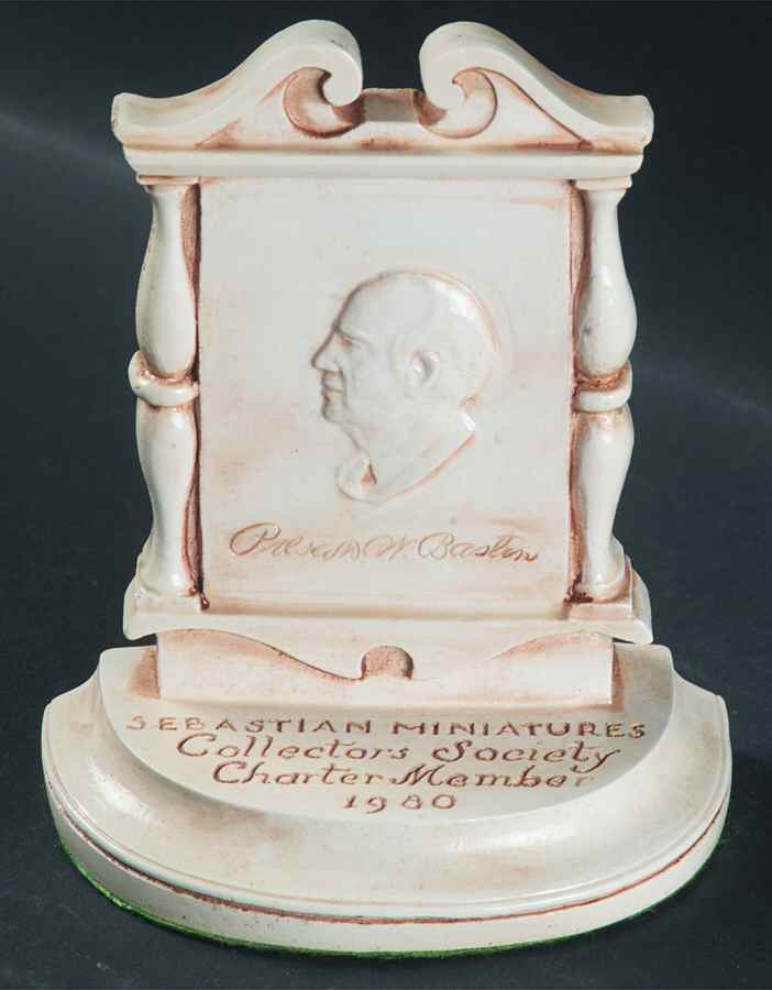 Sebastian Miniature Smc Society Plaque-1980 - Boxed by Sebastian-1