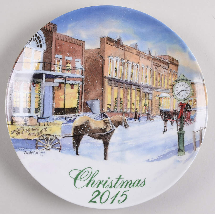 Smuckers Christmas Plates 2015-Christmas Plate-Orrville, Ohio - No Box by Smuckers-1