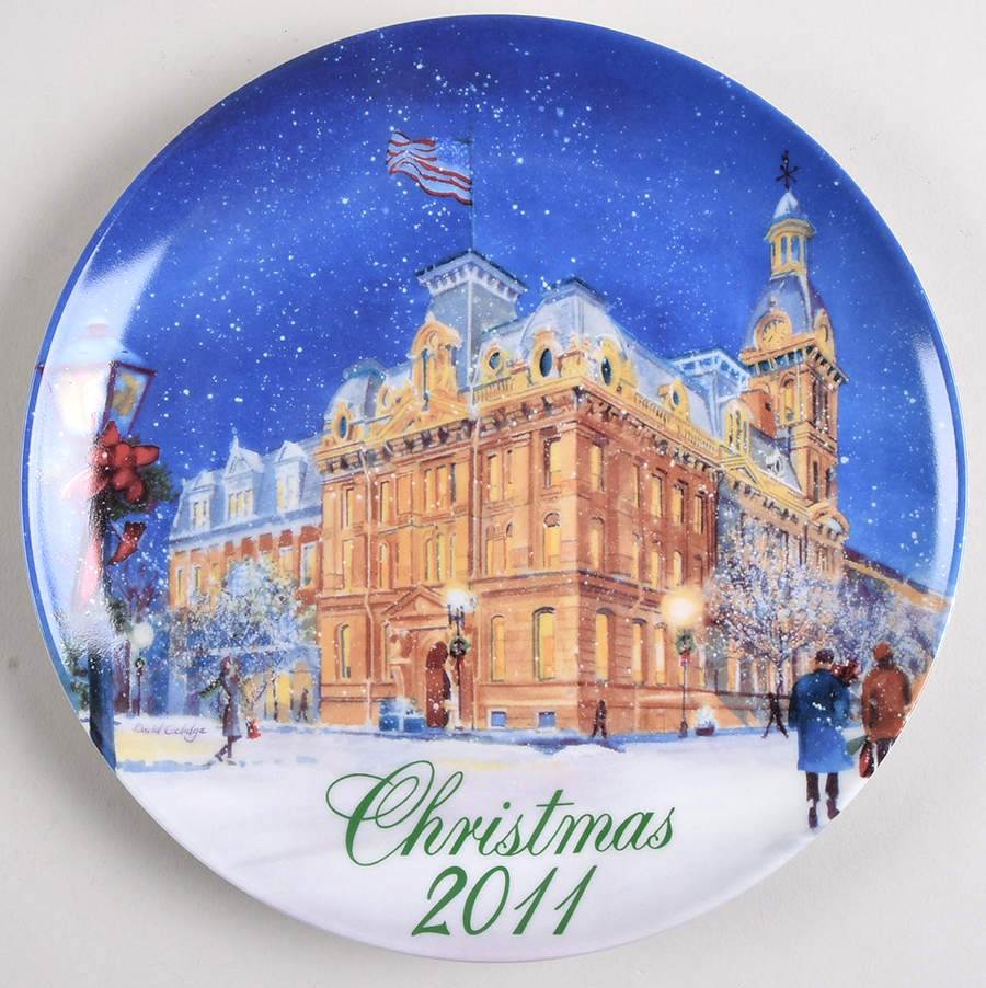Smuckers Christmas Plates 2011-Christmas Plate-Wayne County Courth - No Box by Smuckers-1