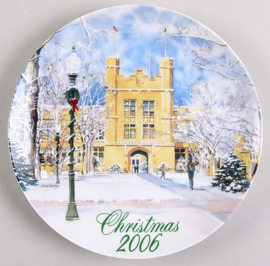Smuckers Christmas Plates 2006-Christmas Plate-Kauke Hall - No Box by Smuckers-1