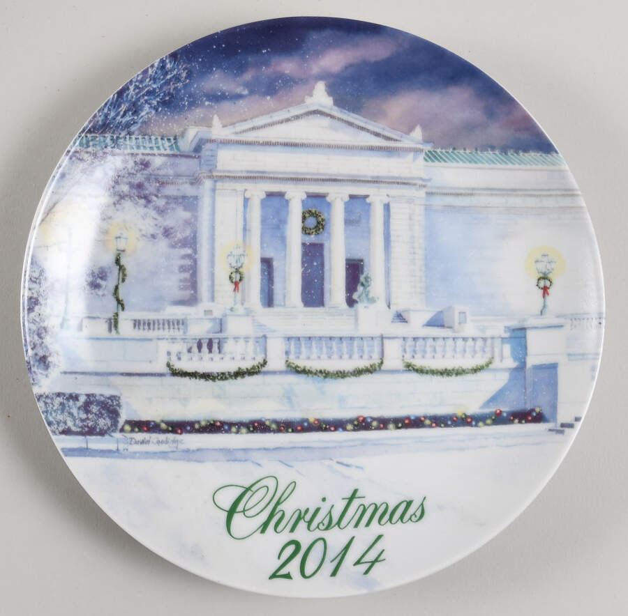 Smuckers Christmas Plates 2014-Christmas Plate - No Box by Smuckers-1