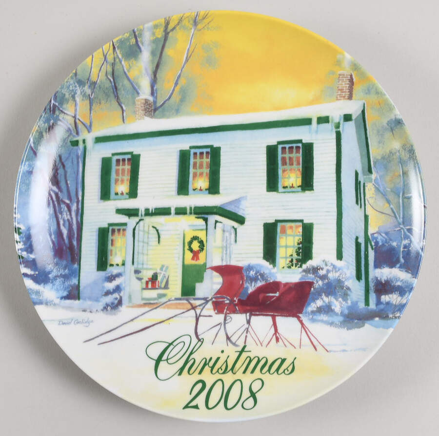 Smuckers Christmas Plates 2008-Christmas Plate - No Box by Smuckers-1