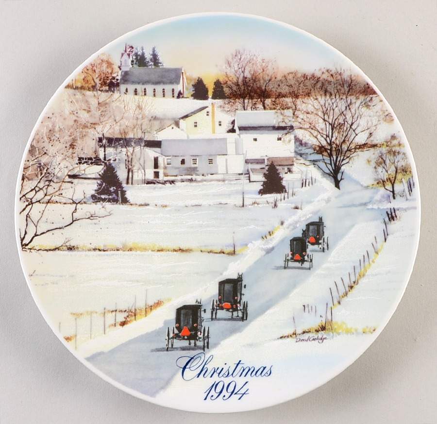 Smuckers Christmas Plates 1994-Christmas Plate - No Box by Smuckers-1