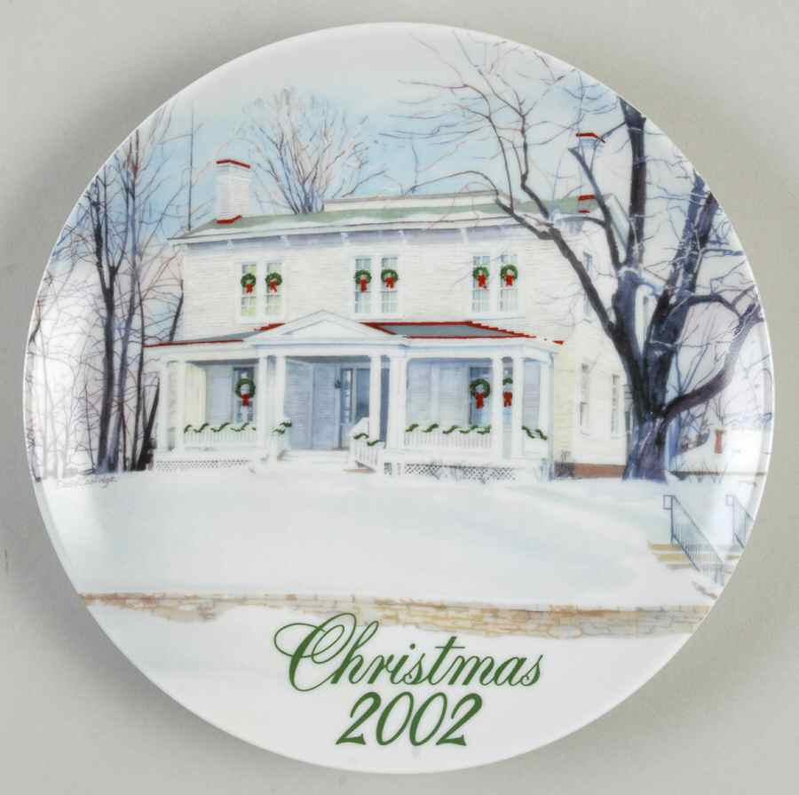 Smuckers Christmas Plates 2002-Christmas Plate-Harriet Beecher Sto - No Box by Smuckers-1