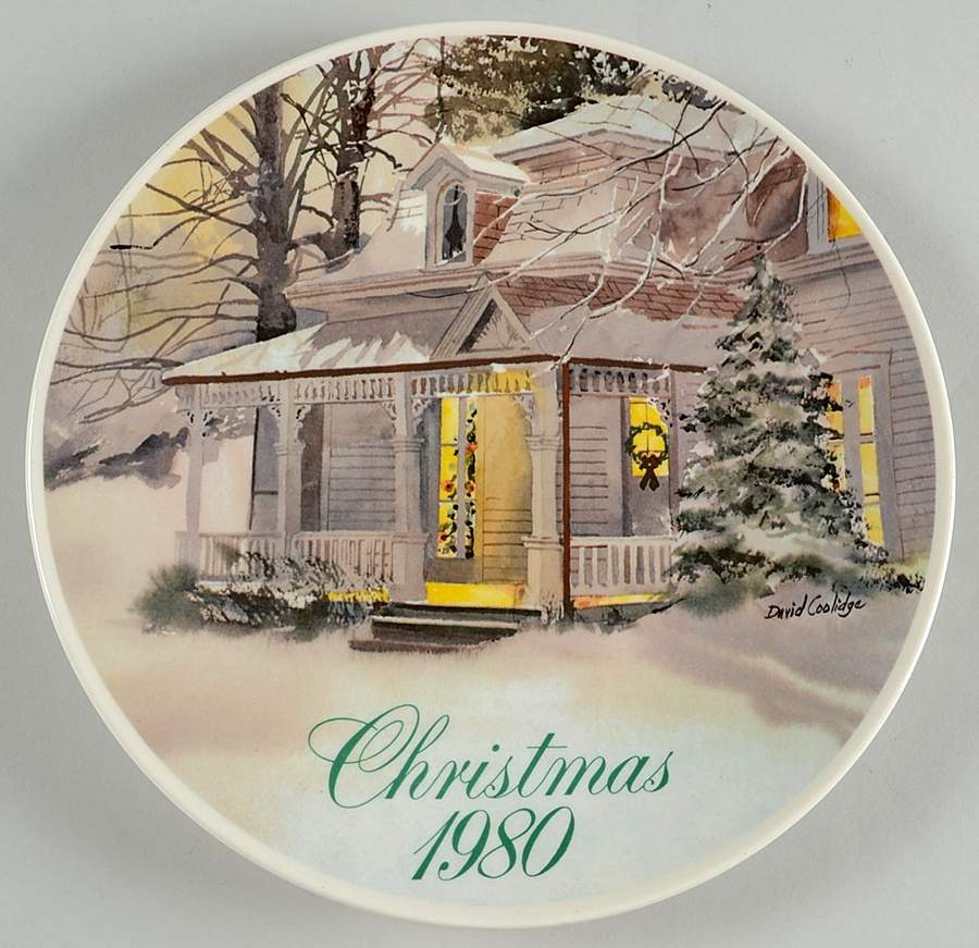 Smuckers Christmas Plates 1980-Christmas Plate - No Box by Smuckers-1