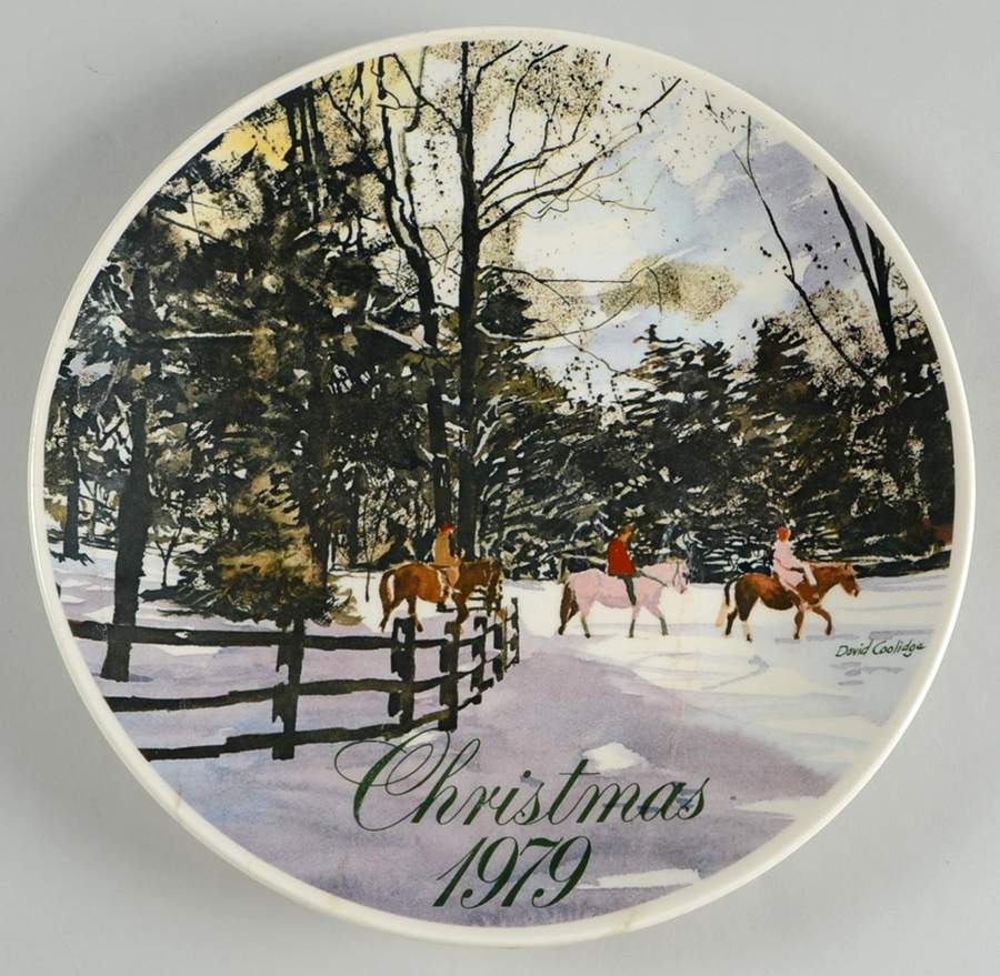 Smuckers Christmas Plates 1979-Christmas Plate - No Box by Smuckers-1