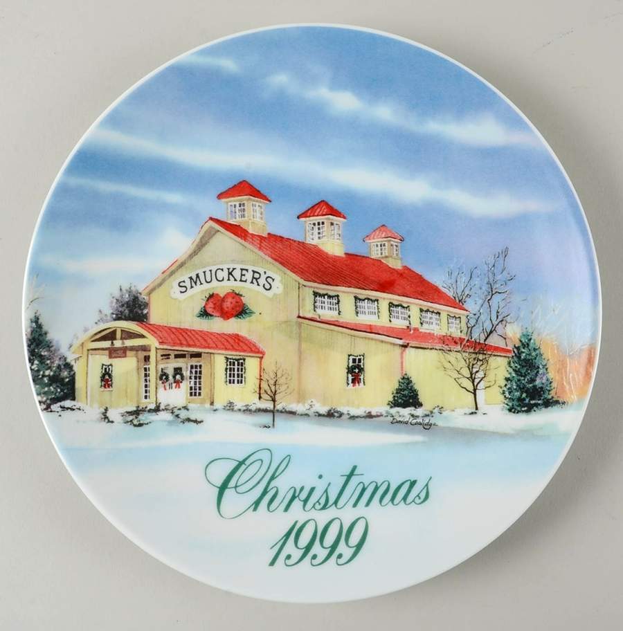 Smuckers Christmas Plates 1999-Christmas Plate - No Box by Smuckers-1