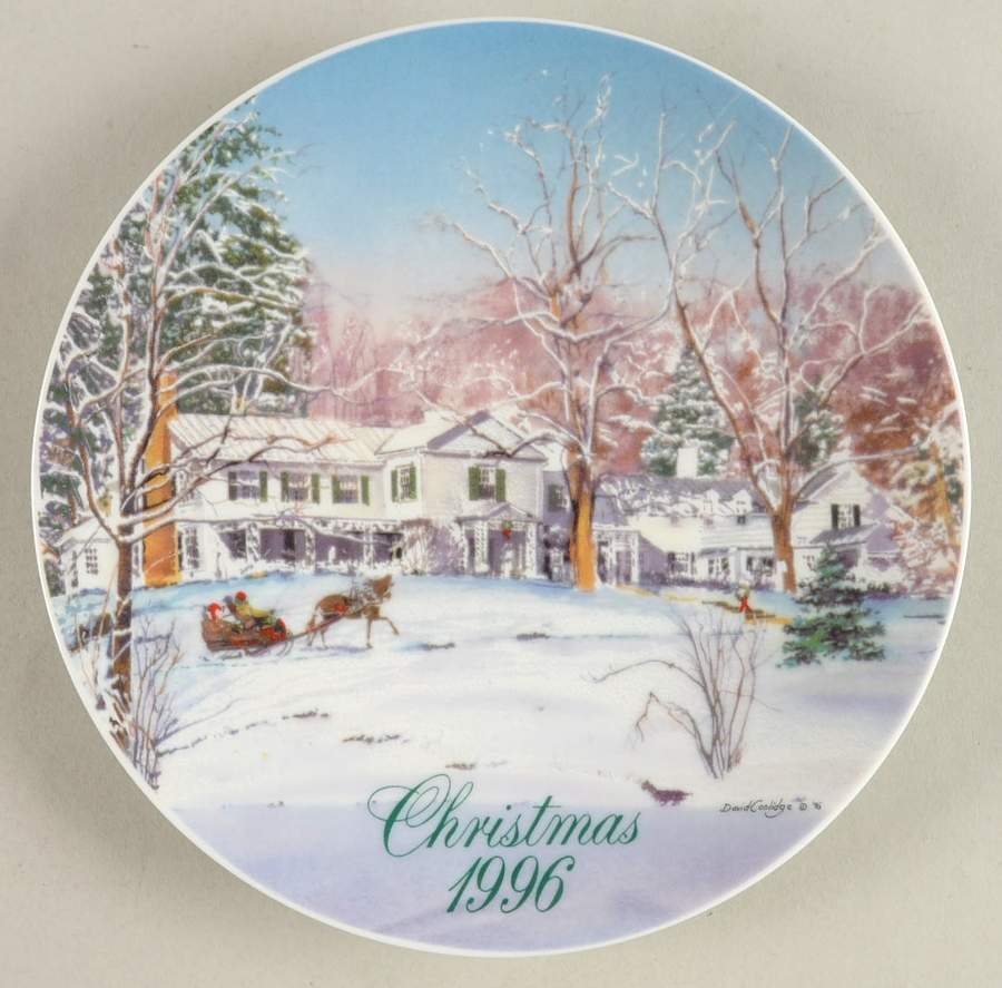 Smuckers Christmas Plates 1996-Christmas Plate - No Box by Smuckers-1