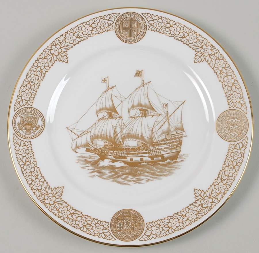 Single Release-Spode Mayflower Commemorative-1620-1970 - No Box by Spode-1
