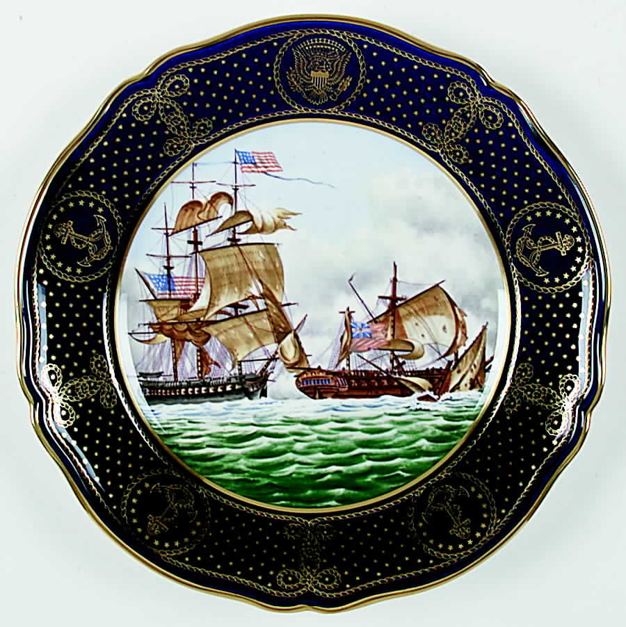 United States Maritime U.S.S. United States And Hms Macedonia - No Box by Spode-1