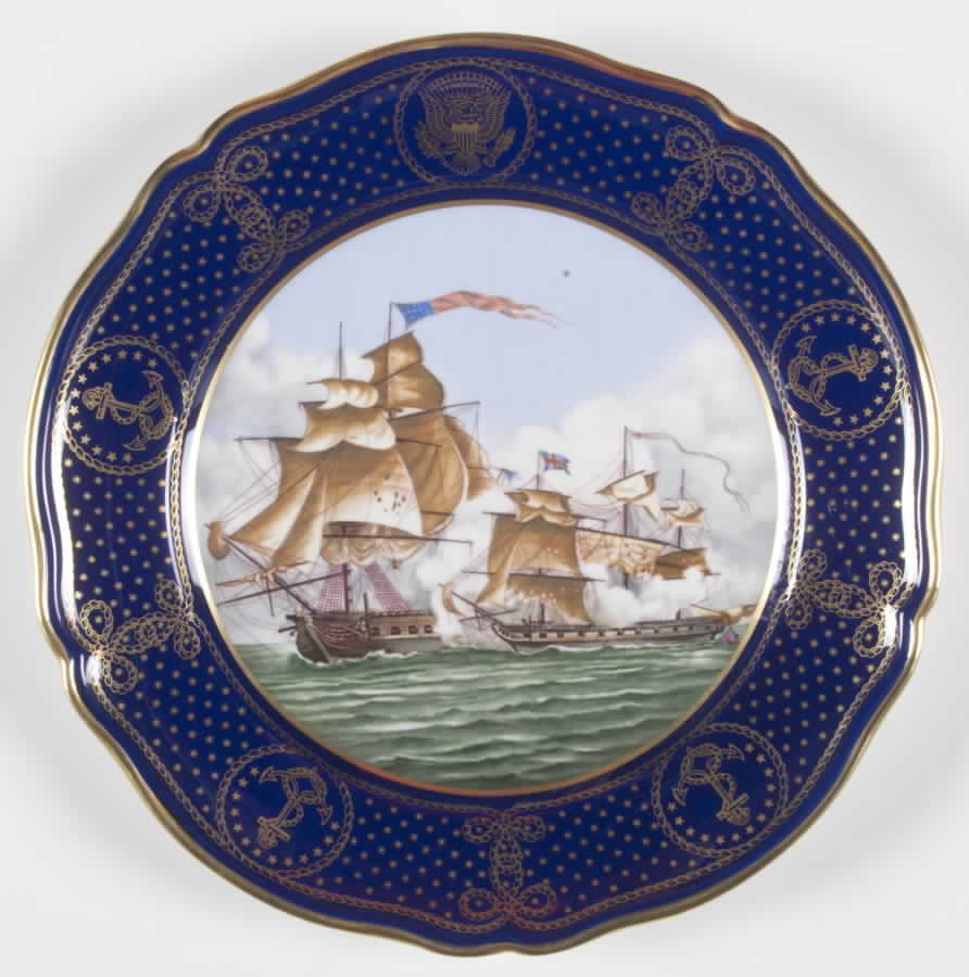 United States Maritime U.S.S. President And Hms Little Belt - Boxed by Spode-1