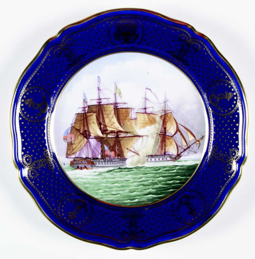 United States Maritime U.S.S. Chesapeake And Hms Shannon - Boxed by Spode-1