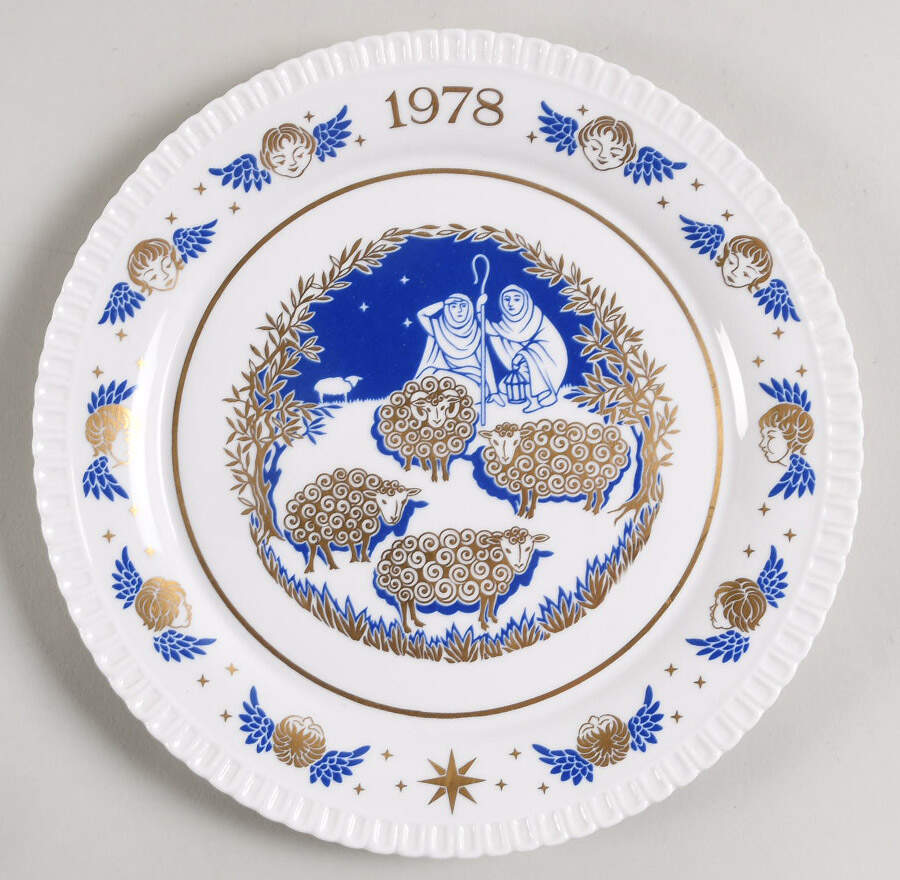 Spode Christmas Plate While Shepherds Watched - No Box by Spode-1