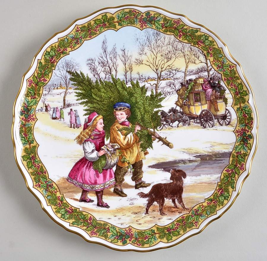 Victorian Christmas Gathering The Tree - With Box by Spode-1