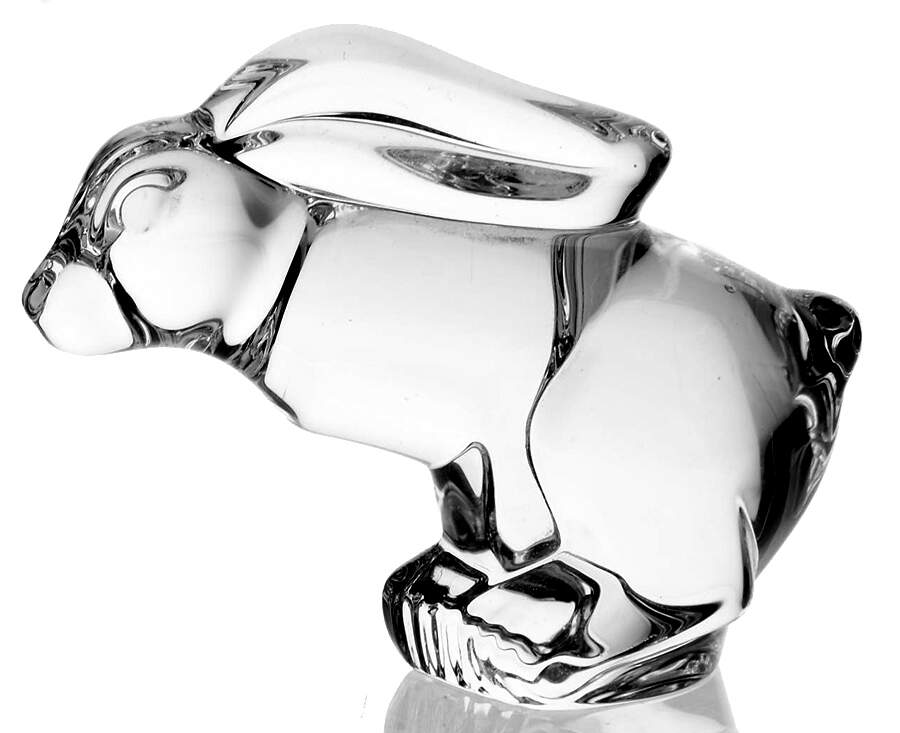 Steuben Figurines & Giftware Hare 4 1/2" Length - No Box by Steuben-1
