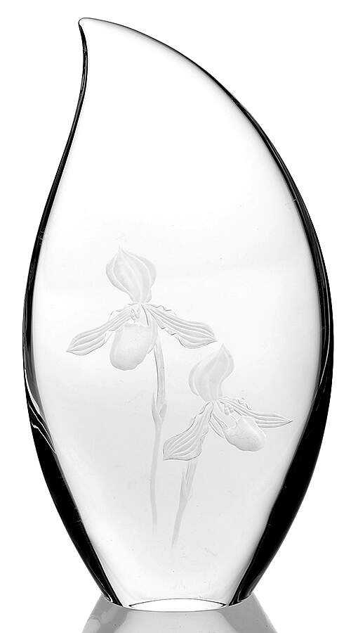 Steuben Figurines & Giftware Island Orchid-Sculpture Eric Hilton - Boxed by Steuben-1