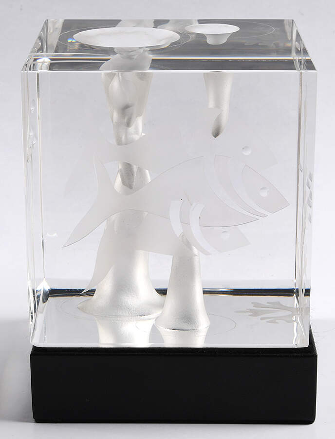 Steuben Figurines & Giftware Water Windows-Bernard X Wolff - With Box Bx838 by Steuben-1