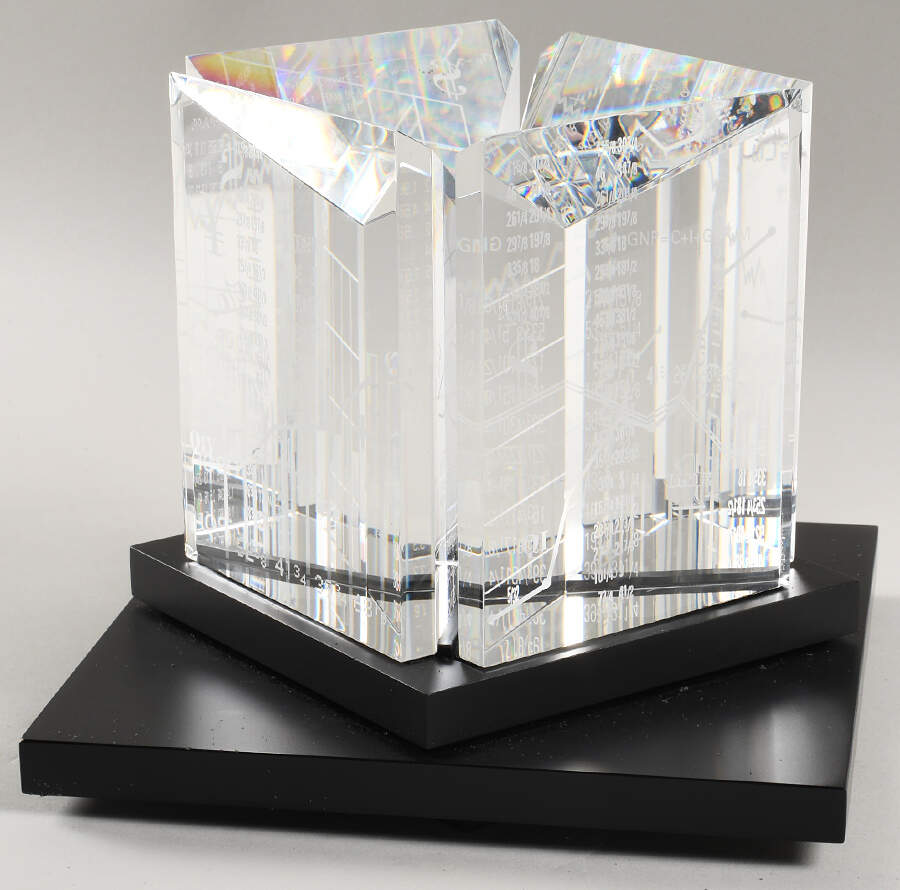 Steuben Figurines & Giftware Wall Street (Rotating Cube) - With Box by Steuben-1