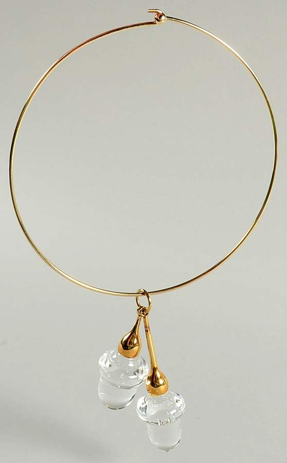 Steuben Figurines & Giftware Acorns Pendant With Necklace - Nb646, No Box by Steuben-1