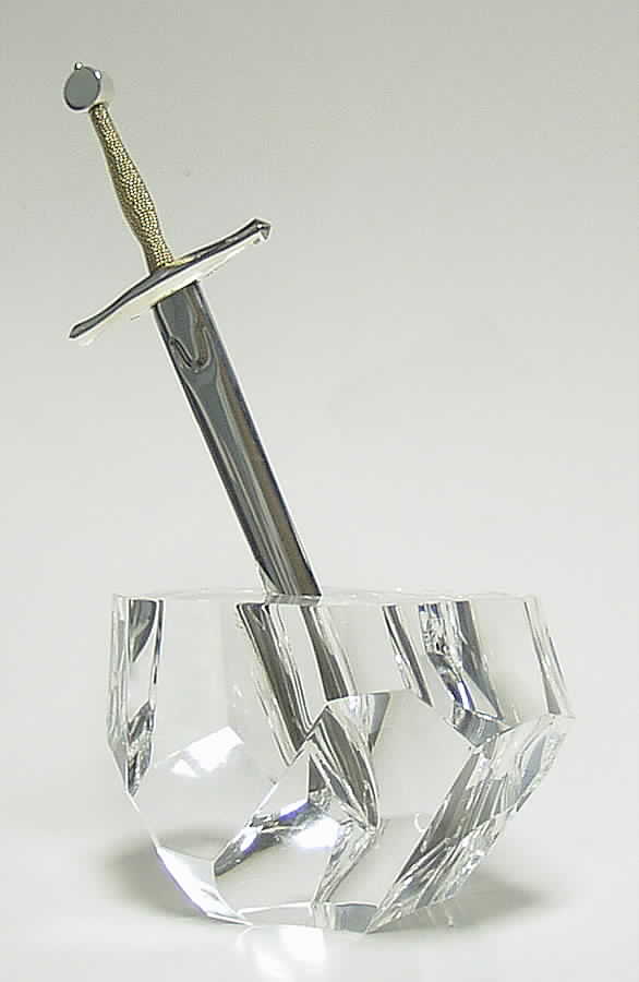 Steuben Figurines & Giftware Excalibur-Sterling Sword - Boxed by Steuben-1