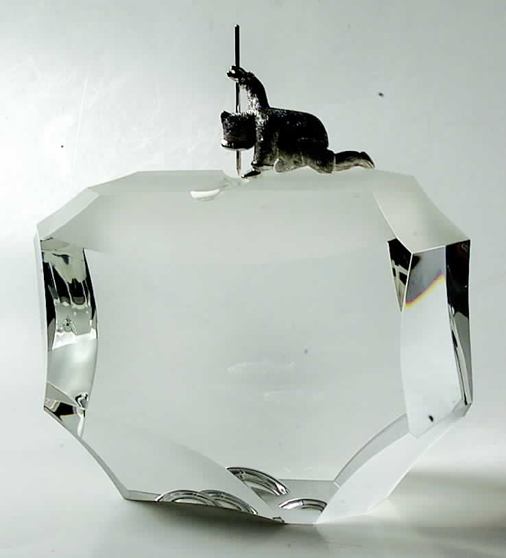 Steuben Figurines & Giftware Arctic Fisherman-Sterling - Boxed by Steuben-1