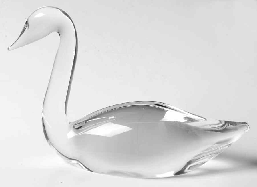 Steuben Figurines & Giftware Swan-Straight Neck - Boxed by Steuben-1