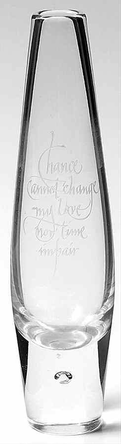 Teardrop 8" Bud Vase by Steuben-1
