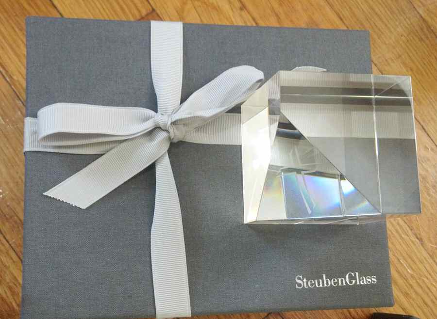 Steuben Figurines & Giftware Cross In Cube - With Box by Steuben-1