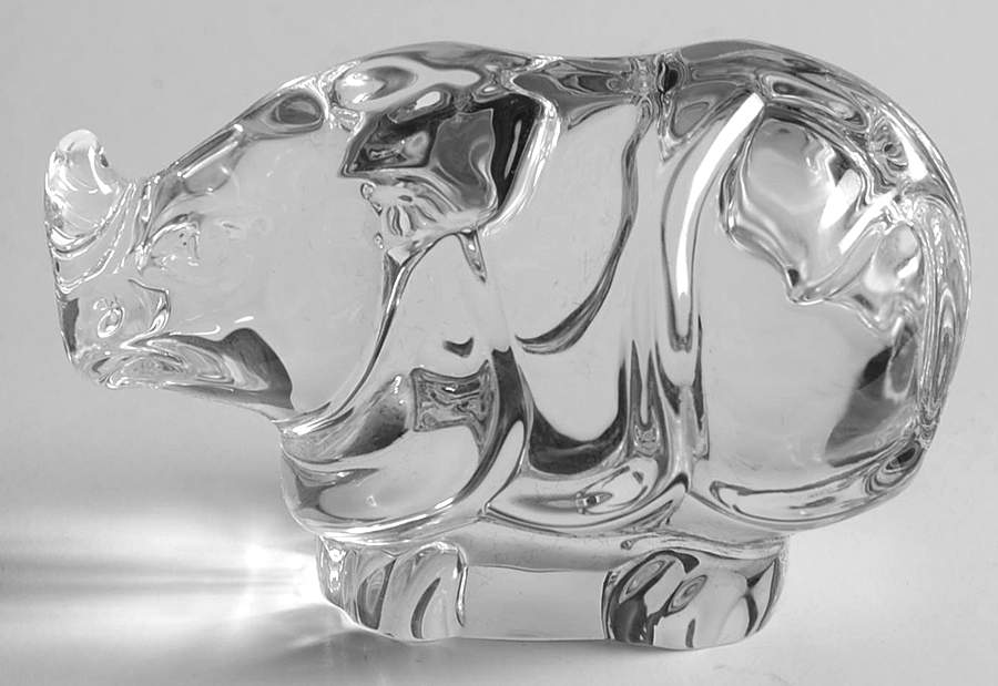 Hand Coolers By Steuben Rhinoceros  - No Box by Steuben-1